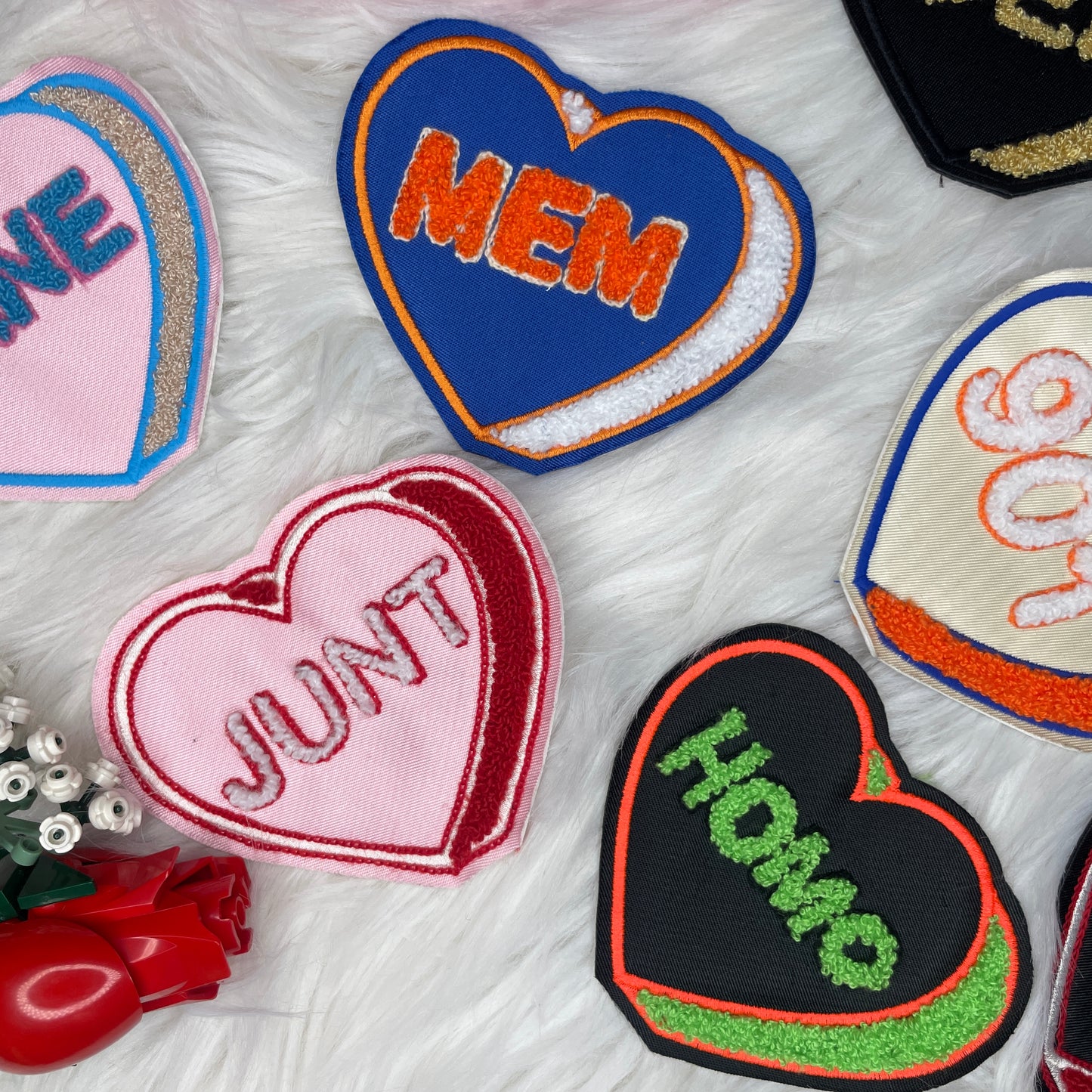 LUVR GRL IRL Custom Sweetheart Patches