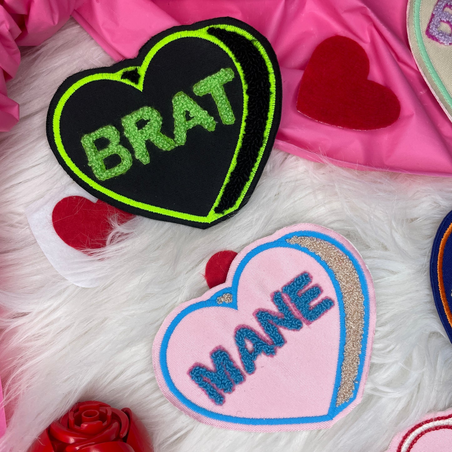 LUVR GRL IRL Custom Sweetheart Patches