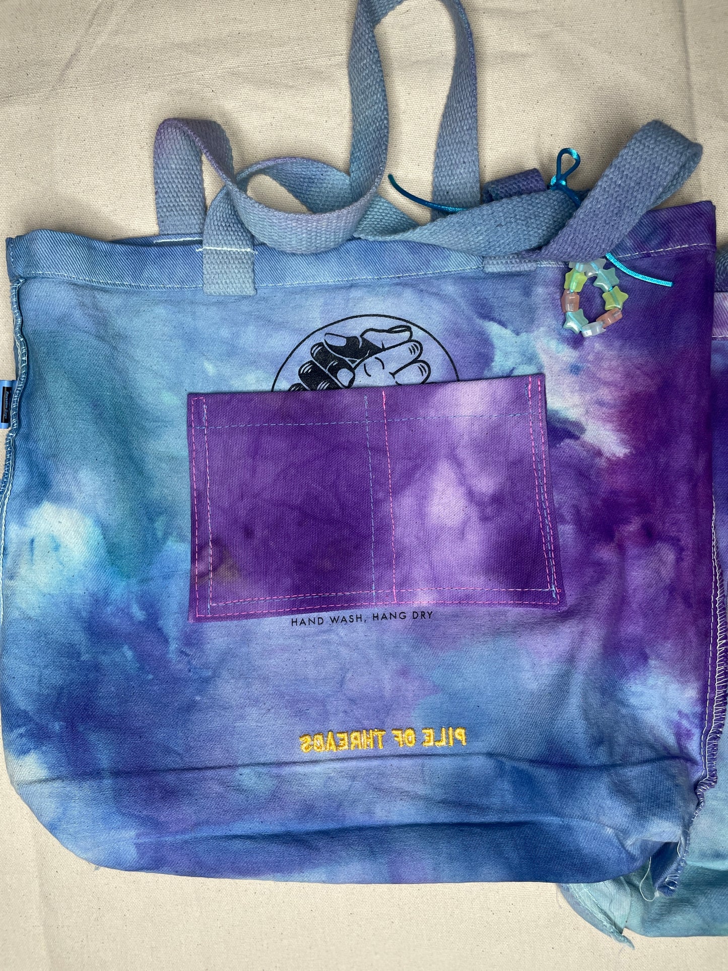 “Mane, I Love Memphis!” Trippy Drippy Tote, Memphis Blue